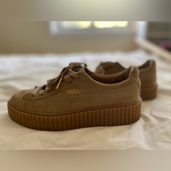 Puma Suede Creeper Rihanna Fenty Oatmeal, Size 6.5 Women’s US, 37 Euro - Picture 2 of 6